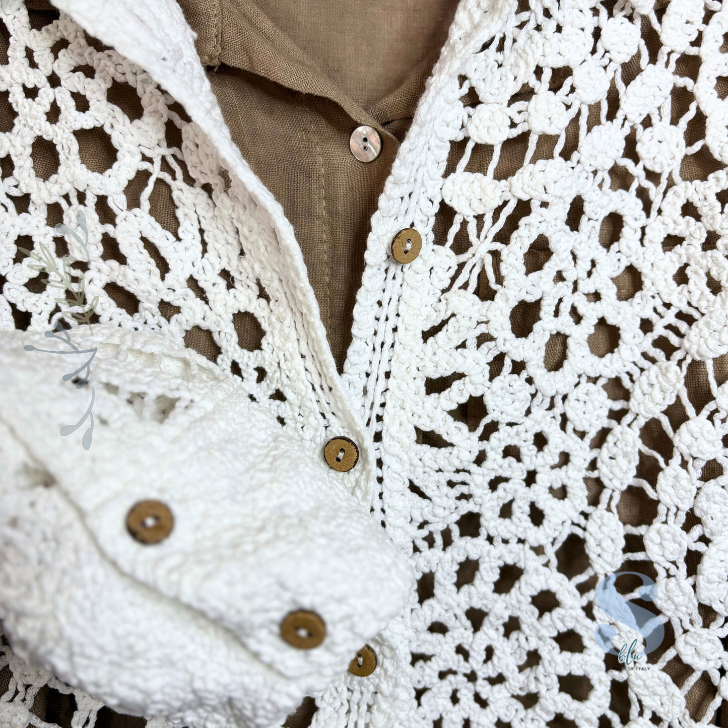Handcrafted Crochet-Inspired Jacket