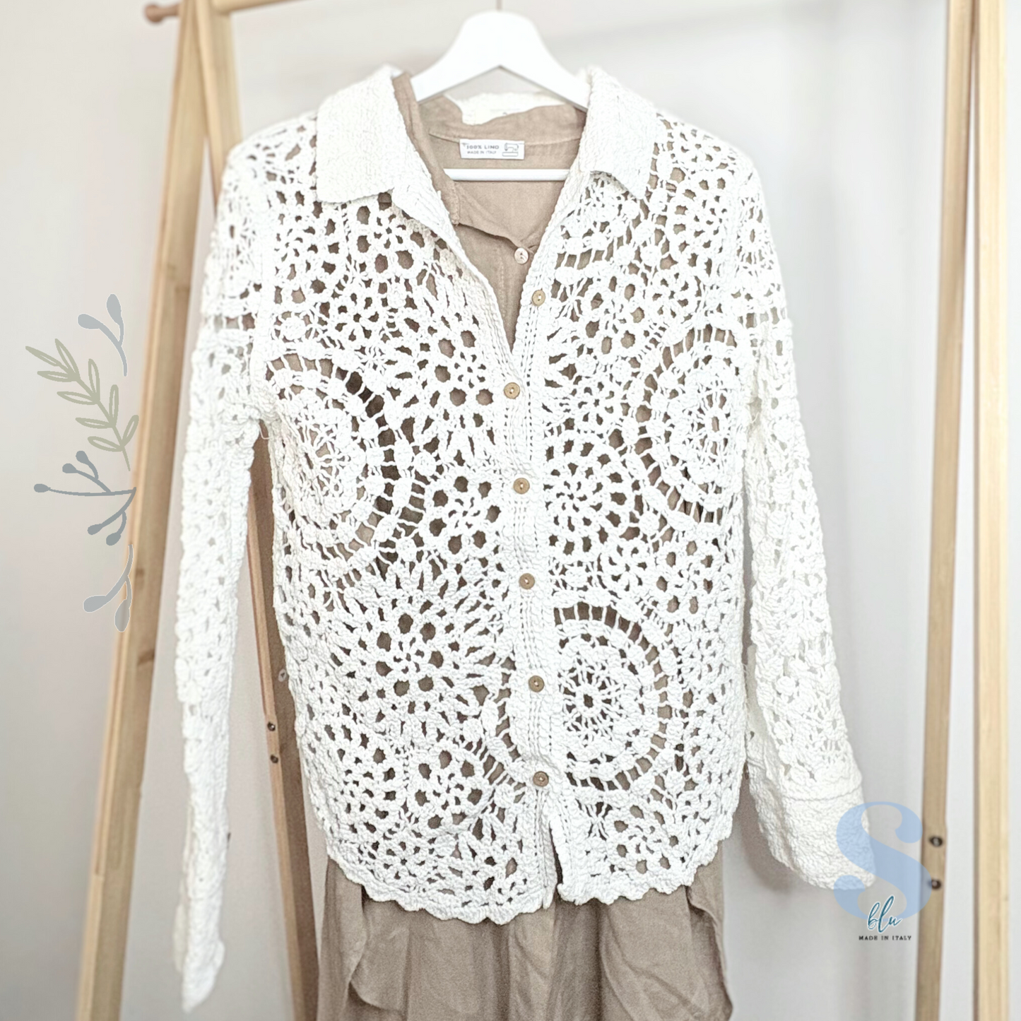 Handcrafted Crochet-Inspired Jacket